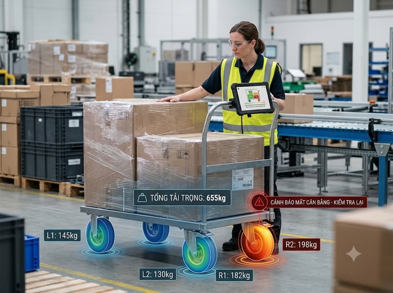 Bánh xe đẩy thông minh có thể tích hợp những công nghệ nào?