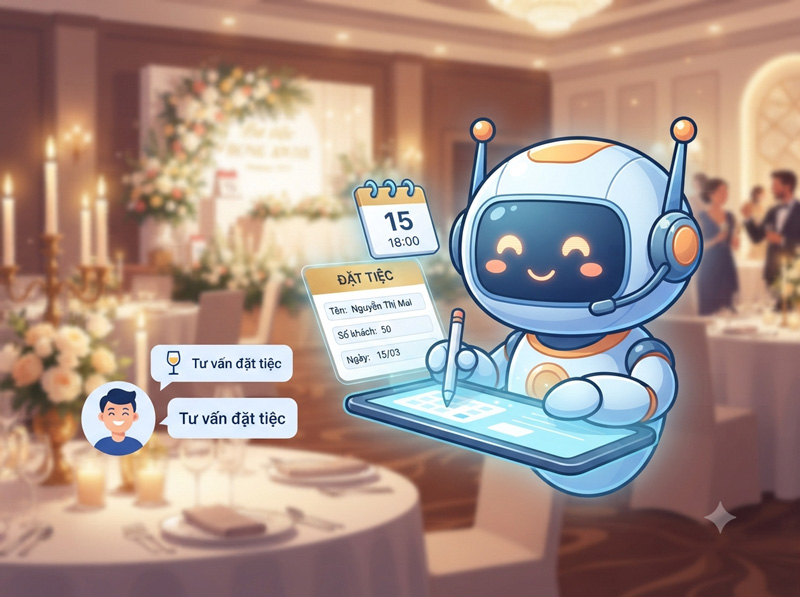 Chatbot hỗ trợ tư vấn và tiếp nhận yêu cầu đặt tiệc