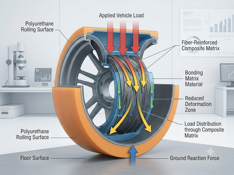 Vật liệu composite có phù hợp với bánh xe đẩy không?