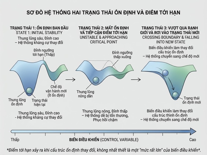 Điểm tới hạn là gì và vì sao vượt ngưỡng có thể gây biến đổi lớn