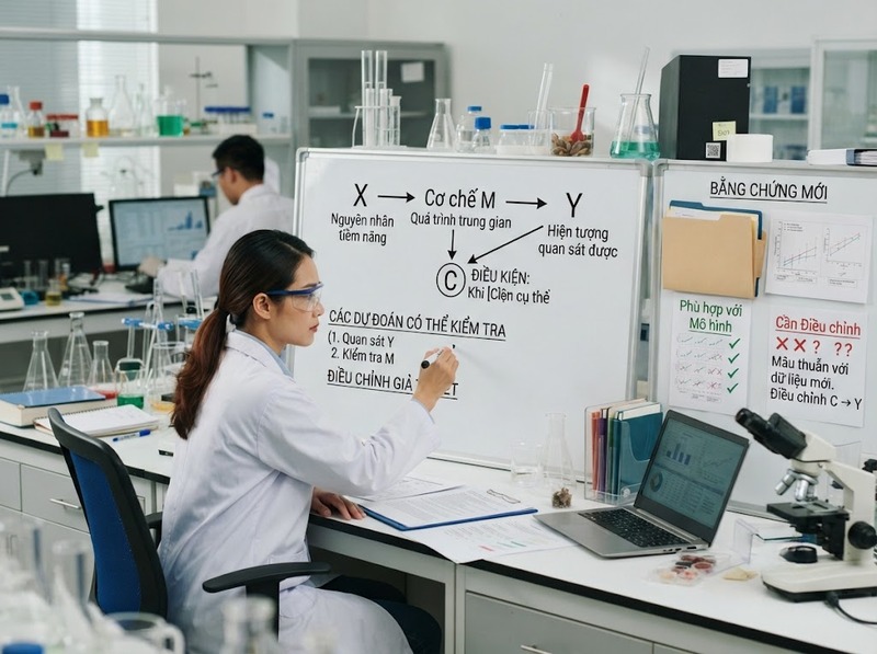 Giả thuyết nguyên nhân được xây dựng từ dữ liệu và dấu hiệu thế nào