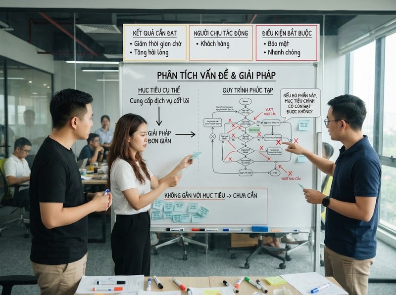 Giải pháp quá phức tạp được tránh bằng cách cân đối nhu cầu và giá trị thế nào