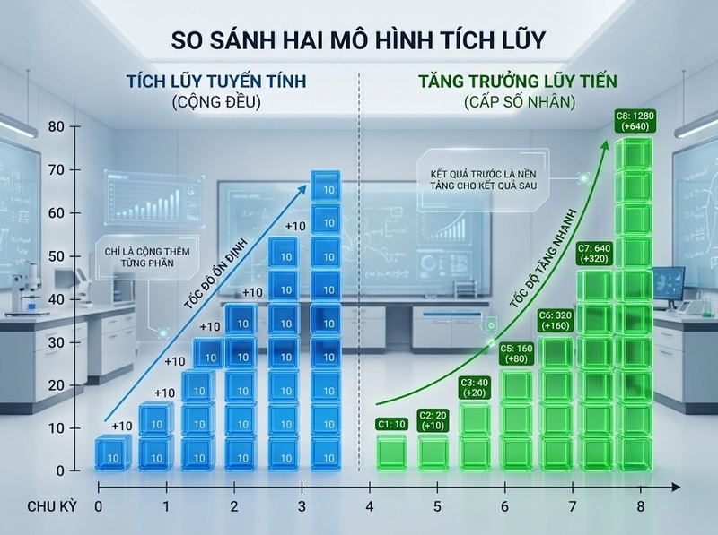 Hiệu ứng tích lũy khiến những tác động nhỏ tạo ra kết quả lớn thế nào