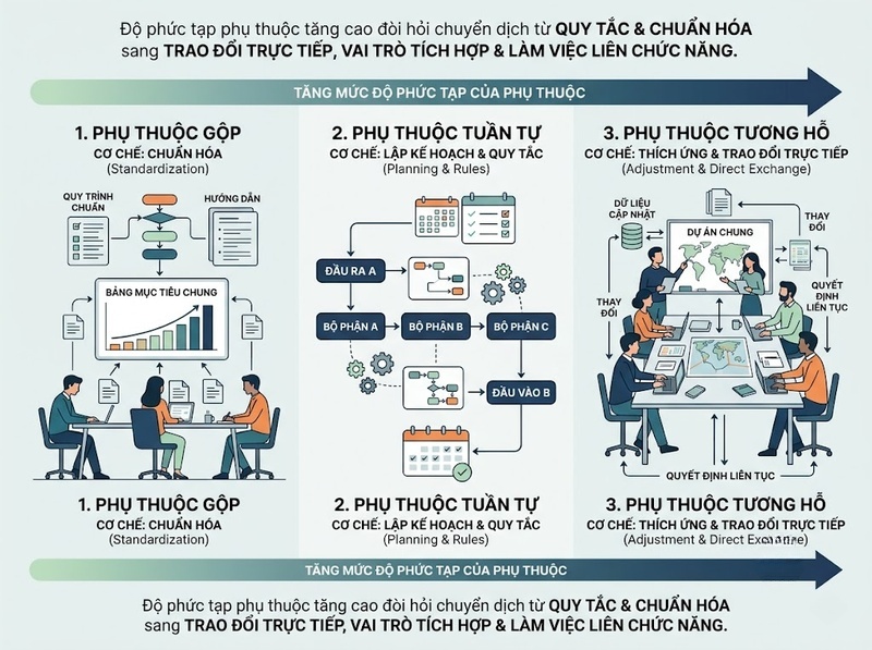 Phối hợp giữa các bộ phận nên được thiết kế thế nào để vận hành đồng bộ