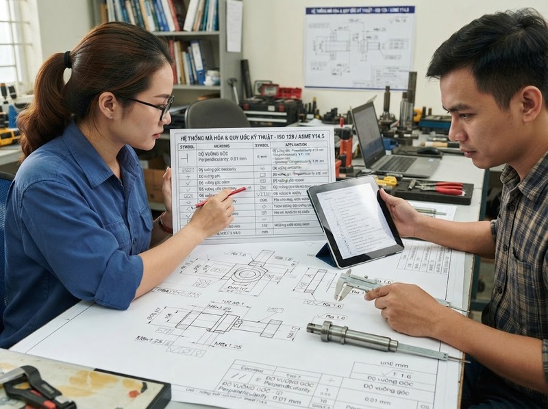 Quy ước kỹ thuật giúp các bên hiểu và sử dụng thông tin thống nhất thế nào