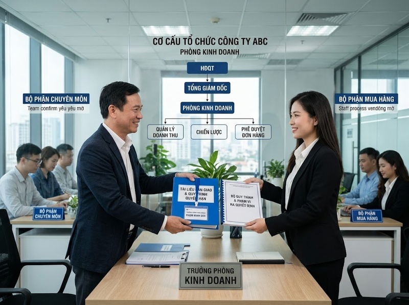 Quyền hạn trong tổ chức được phân bổ thế nào để tránh chồng chéo