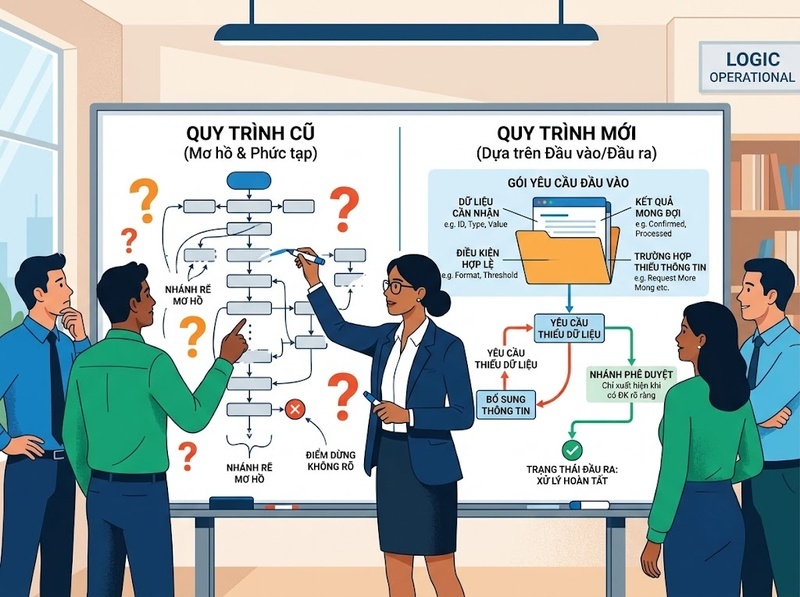 Thiết kế quy trình làm việc nên bắt đầu từ đâu để tránh sai cấu trúc