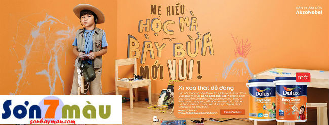 Thoải mái với sơn dulux lau chùi vượt bậc