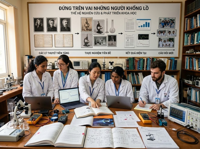 Tính tích lũy của khoa học giúp tri thức phát triển qua thời gian thế nào