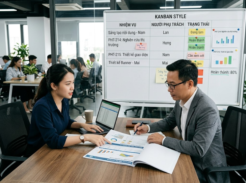 Tuyến báo cáo trong tổ chức giúp xác lập trách nhiệm như thế nào