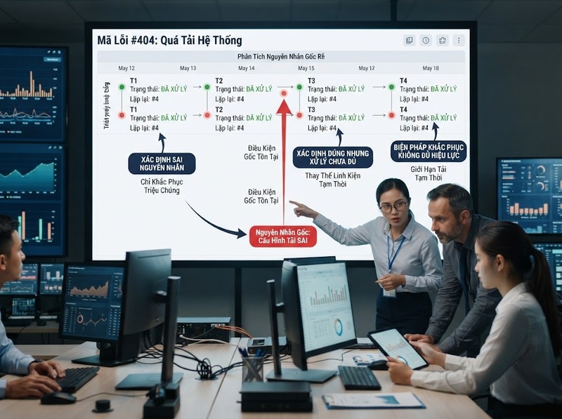Vấn đề lặp lại thường cho thấy nguyên nhân gốc chưa được xử lý thế nào