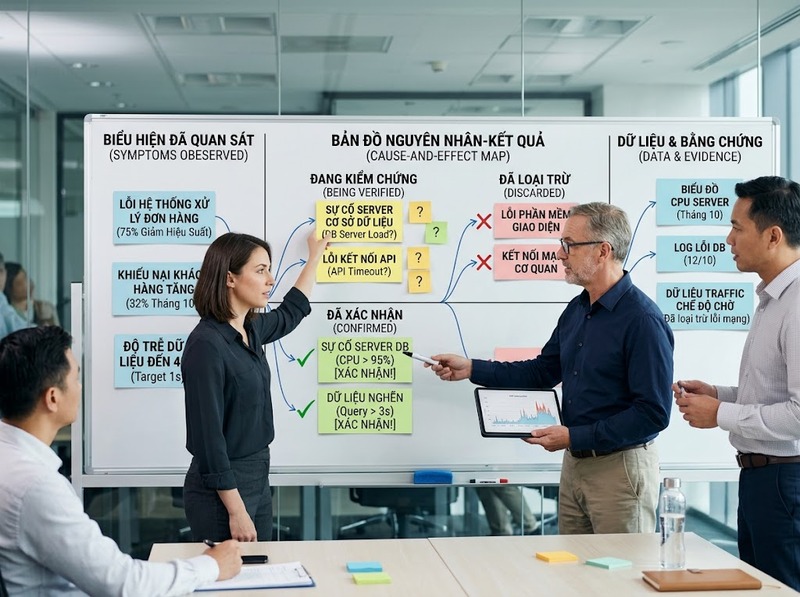 Xác nhận vấn đề cần kiểm tra những gì trước khi chuyển sang thiết kế giải pháp
