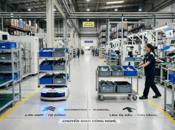 Robot AMR khác gì với xe đẩy hàng truyền thống?