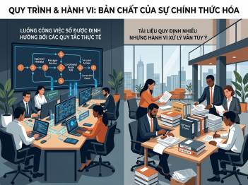 Chính thức hóa trong tổ chức và mức độ chuẩn hóa công việc