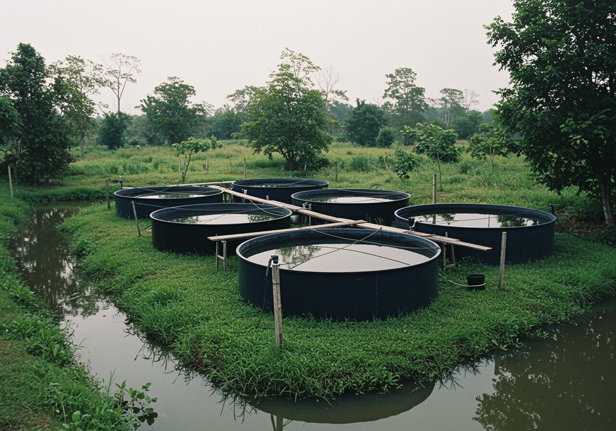 nuôi cá rô phi trong thùng nhựa